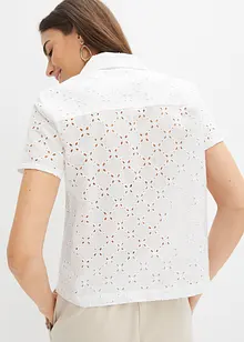 Camicetta con ricami traforati, bonprix