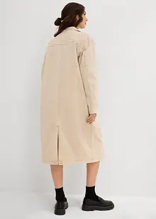Trench lungo in twill, bonprix