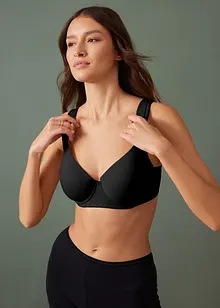 Reggiseno con coppe preformate e ferretto, con cotone biologico (pacco da 2), bonprix