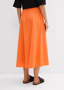 Gonna midi in fresco misto lino, bonprix