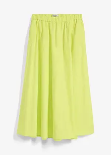Gonna midi in fresco misto lino, bonprix