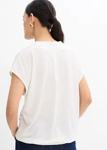 Maglia in crêpe operato, bonprix