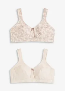 Reggiseno senza ferretto con cotone biologico (pacco da 2), bonprix