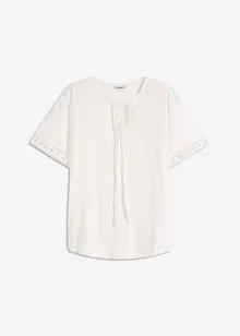 Maglia lunga con bordi in pizzo, bonprix