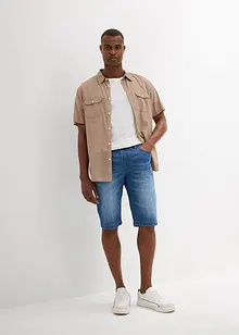 Bermuda leggeri in jeans felpato, regular fit, bonprix