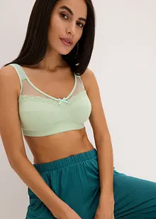 Reggiseno contenitivo senza ferretto con morbido cotone biologico, bonprix