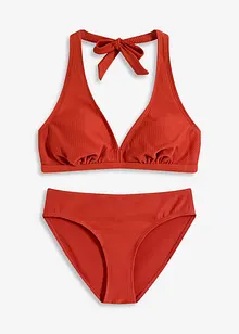 Bikini all'americana in tessuto a trama operata (set 2 pezzi), bonprix