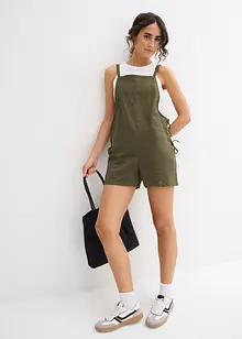 Tuta corta in misto lino leggero, bonprix