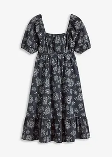 Abito midi con maniche a sbuffo, bonprix