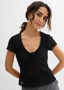 T-shirt in pizzo, bonprix