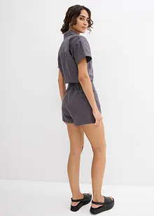 Tuta corta in puro cotone, bonprix