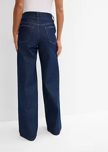 Jeans wide leg, vita media, bonprix