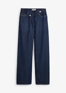 Jeans wide leg, vita media, bonprix