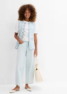 Jeans cropped a palloncino, vita media, bonprix