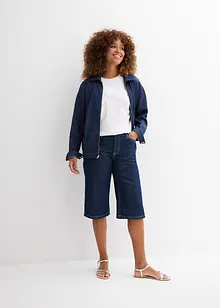 Bermuda in jeans, vita media, bonprix