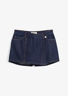 Gonna pantalone in jeans, vita media, bonprix