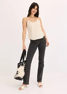 Top in puro cotone con ricamo traforato, bonprix