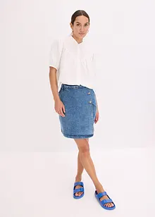 Blusa a maniche corte in mussola, bonprix