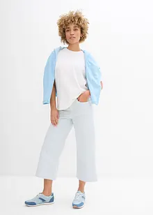 Pantaloni in twill con cinta comoda, bonprix