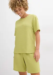Maglia in crêpe stropicciato, bonprix