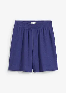 Shorts con elastico in vita in crêpe stropicciato, bonprix