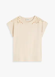 Maglia con dettagli in pizzo, bonprix