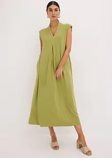 Abito di jersey in piquet di viscosa con spalline imbottite, bonprix