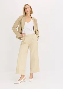Pantaloni con pinces in cotone elasticizzato, bonprix