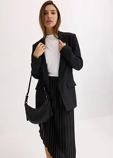 Gonna plissettata in satin lucido, bonprix