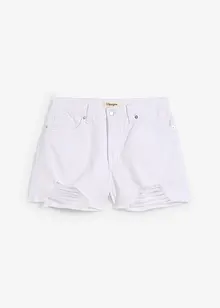Shorts a vita alta in twill, bonprix