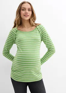 Maglia prémaman / da allattamento in cotone con bottoni a pressione, bonprix