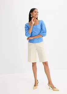 Blusa con maniche a sbuffo e dettaglio smock, bonprix