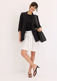 Shorts in twill con cintura da annodare, bonprix