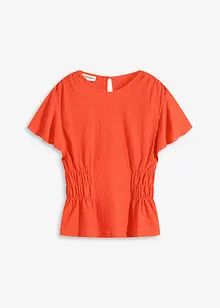 Maglia in  jersey crêpe con dettagli smock, bonprix