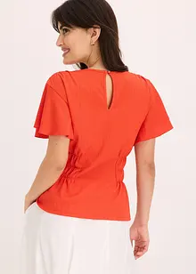 Maglia in  jersey crêpe con dettagli smock, bonprix