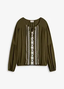 Blusa con ricami, bonprix