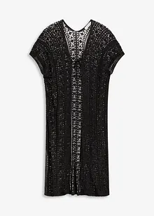 Kimono copricostume in viscosa effetto crochet, bonprix