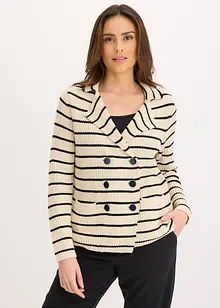 Cardigan doppiopetto in maglia, bonprix