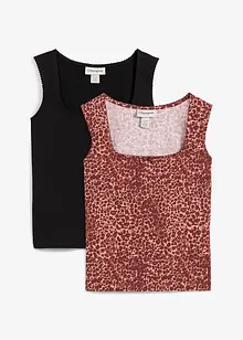 Canotta in misto cotone (pacco da 2), bonprix