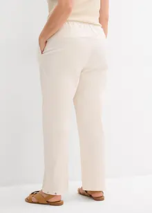 Pantaloni a carota in misto cotone elasticizzato, bonprix
