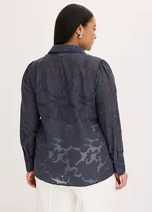 Blusa in chiffon jacquard, bonprix