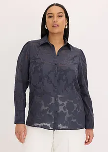 Blusa in chiffon jacquard, bonprix
