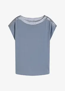 Maglia con dettaglio in satin, bonprix