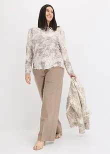 Blusa in tessuto a trama operata, bonprix
