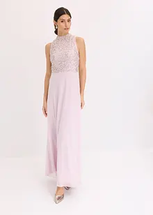 Abito lungo con paillettes, bonprix