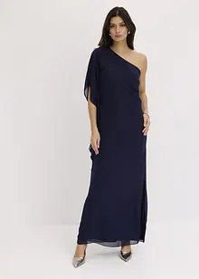 Abito monospalla in chiffon raffinato, bonprix