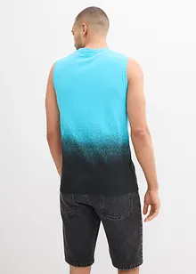 Canotta con colori sfumati in cotone biologico, slim fit, bonprix