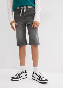 Bermuda di jeans elasticizzati regular fit, bonprix