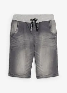 Bermuda di jeans in felpa, regular fit, bonprix