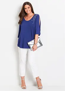Pantaloni cropped elasticizzati, bonprix